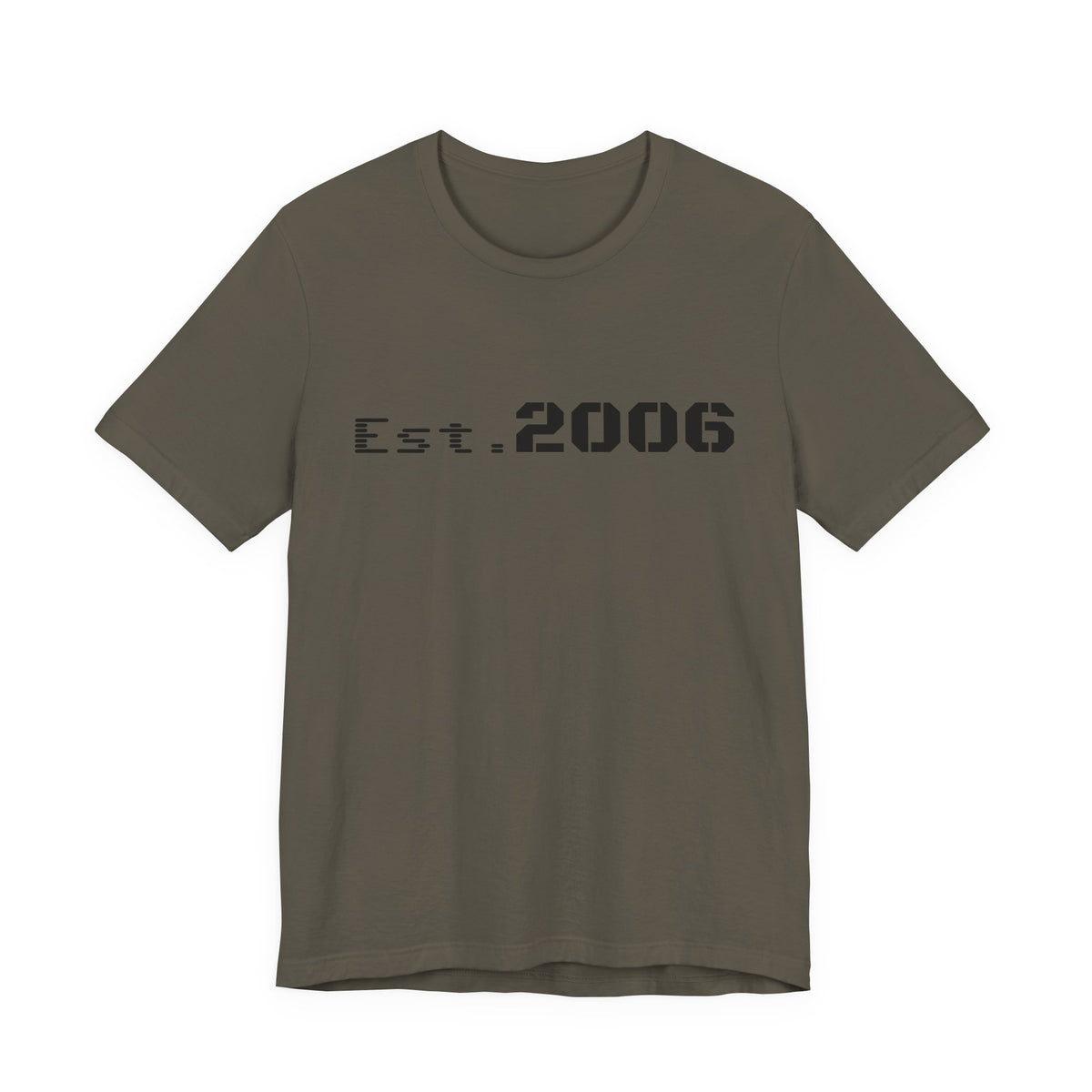 Vintage-style "Established 2006" graphic T-shirt by Printify, showing a casual cotton tee with bold printed text for birthday gift.