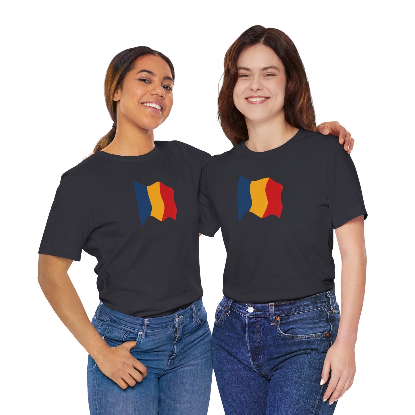 Romanian Flag Unisex Short Sleeve Tee, Casual Shirt, Travel T-Shirt, Gift for Romanians, Summer Outfit, Everyday Wear