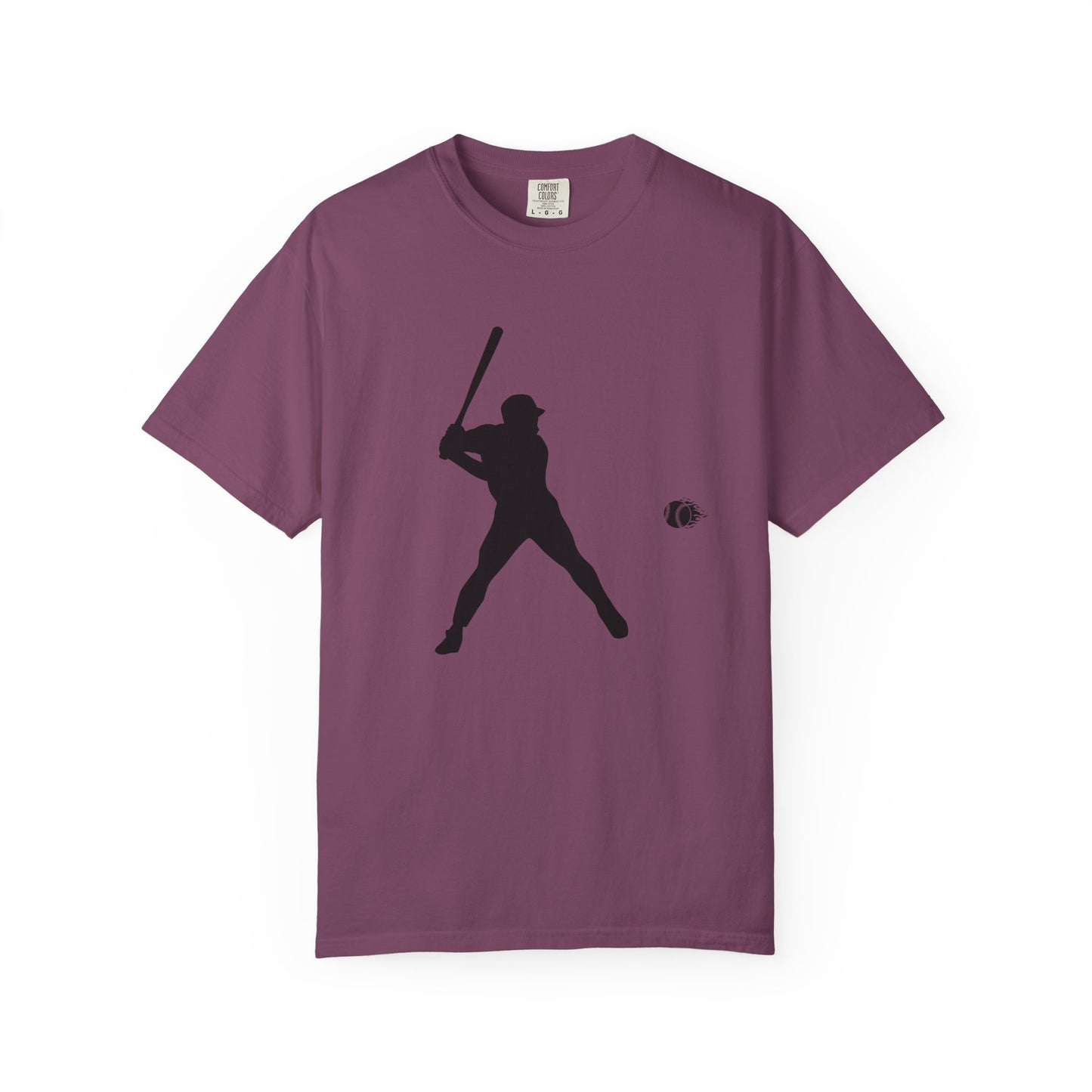 Unisex Baseball Silhouette Tee, Casual Wear, Sports Fan Apparel, Gift for Athletes, Summer Outing Outfit, Soft Cotton Shirt