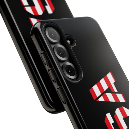 USA patriotic American flag phone case by Printify, featuring a durable design with bold red, white, and blue flag pattern.
