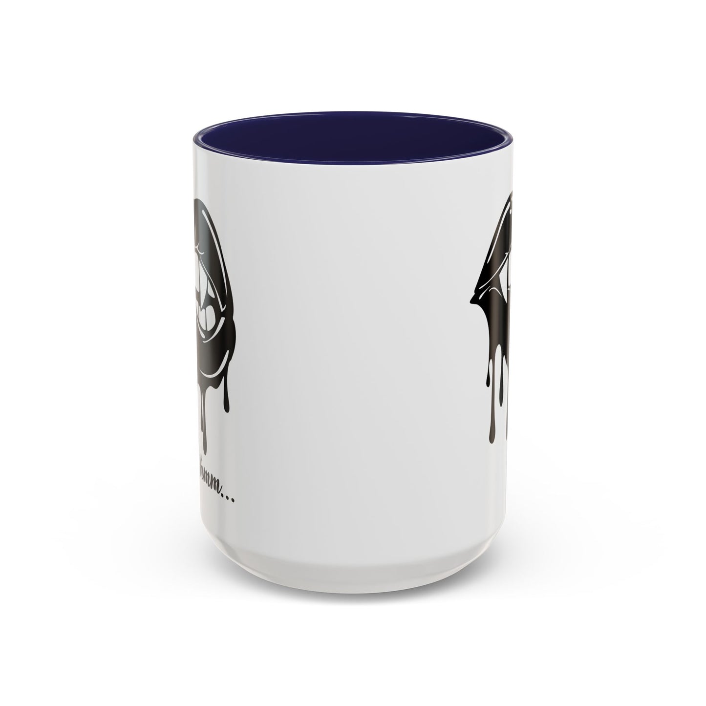 Dripping Lip Coffee Mug – "hmm..." Accent Ceramic Mug (11/15oz)