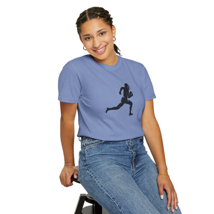 Football Player Graphic Unisex T-Shirt, Casual Sports Tee, Gift for Athletes, Workout Shirt, Everyday Wear, Unique Running Apparel
