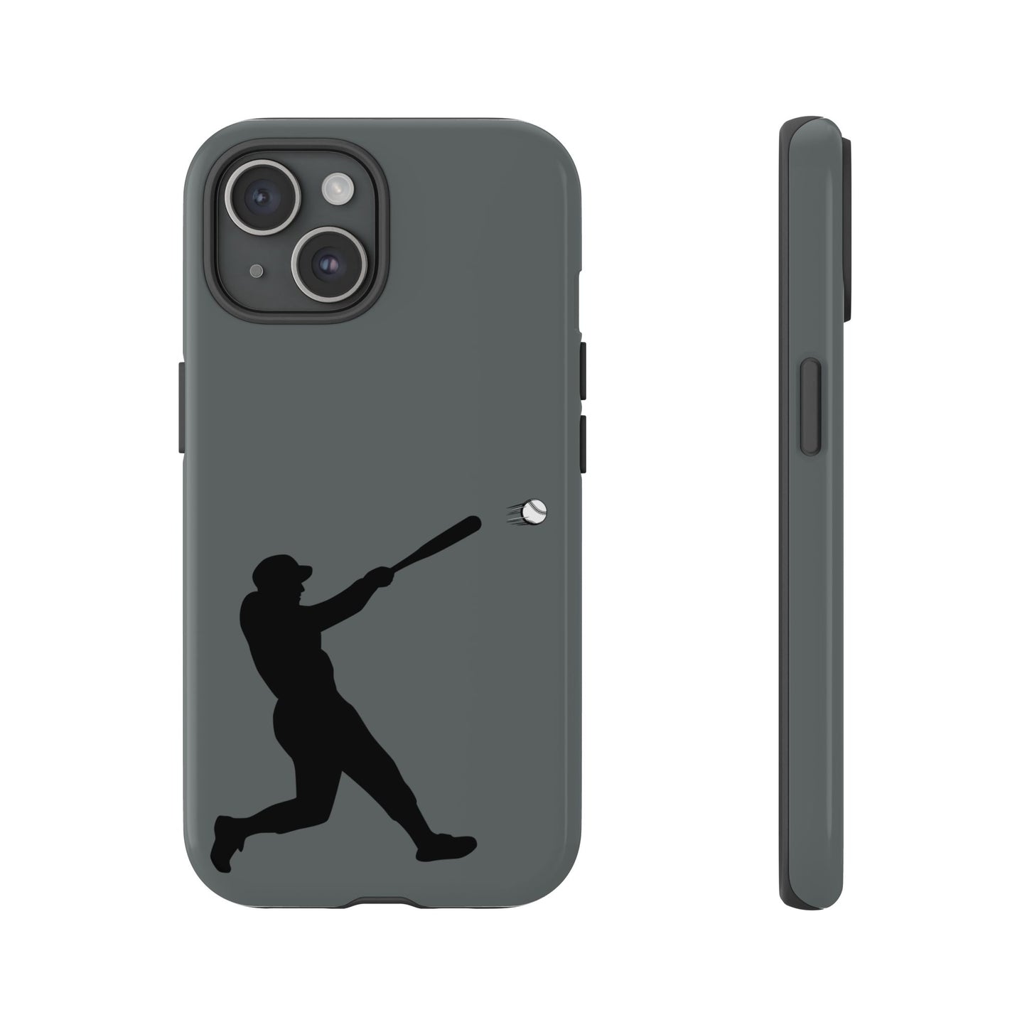 Printify baseball batter phone case, tough protective smartphone cover with baseball design for sports fans.