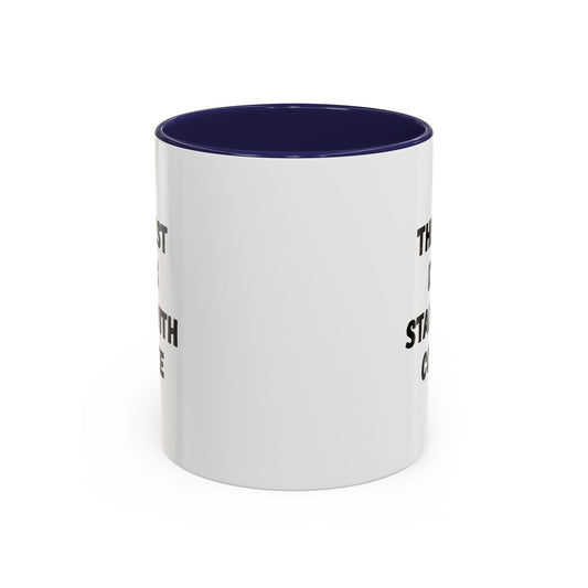 Ceramic coffee mug with "The Best Days Start With Coffee" print, 11oz size, white with black text, by Printify.