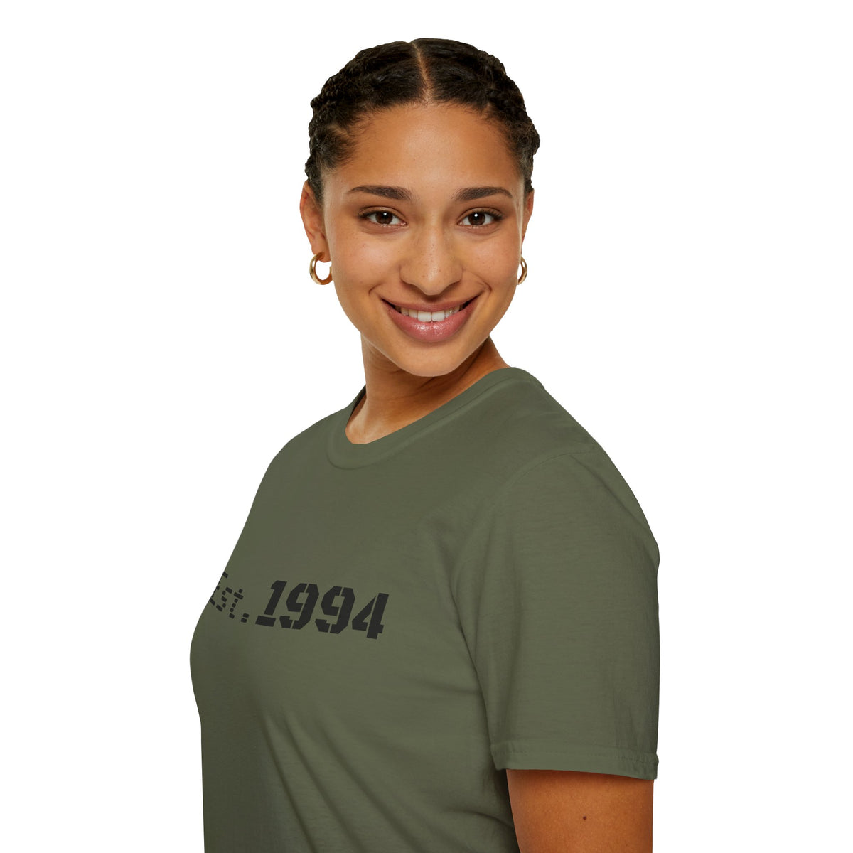 Vintage 1994 graphic T-shirt by Printify featuring bold "Born 1994" design on casual cotton fabric.