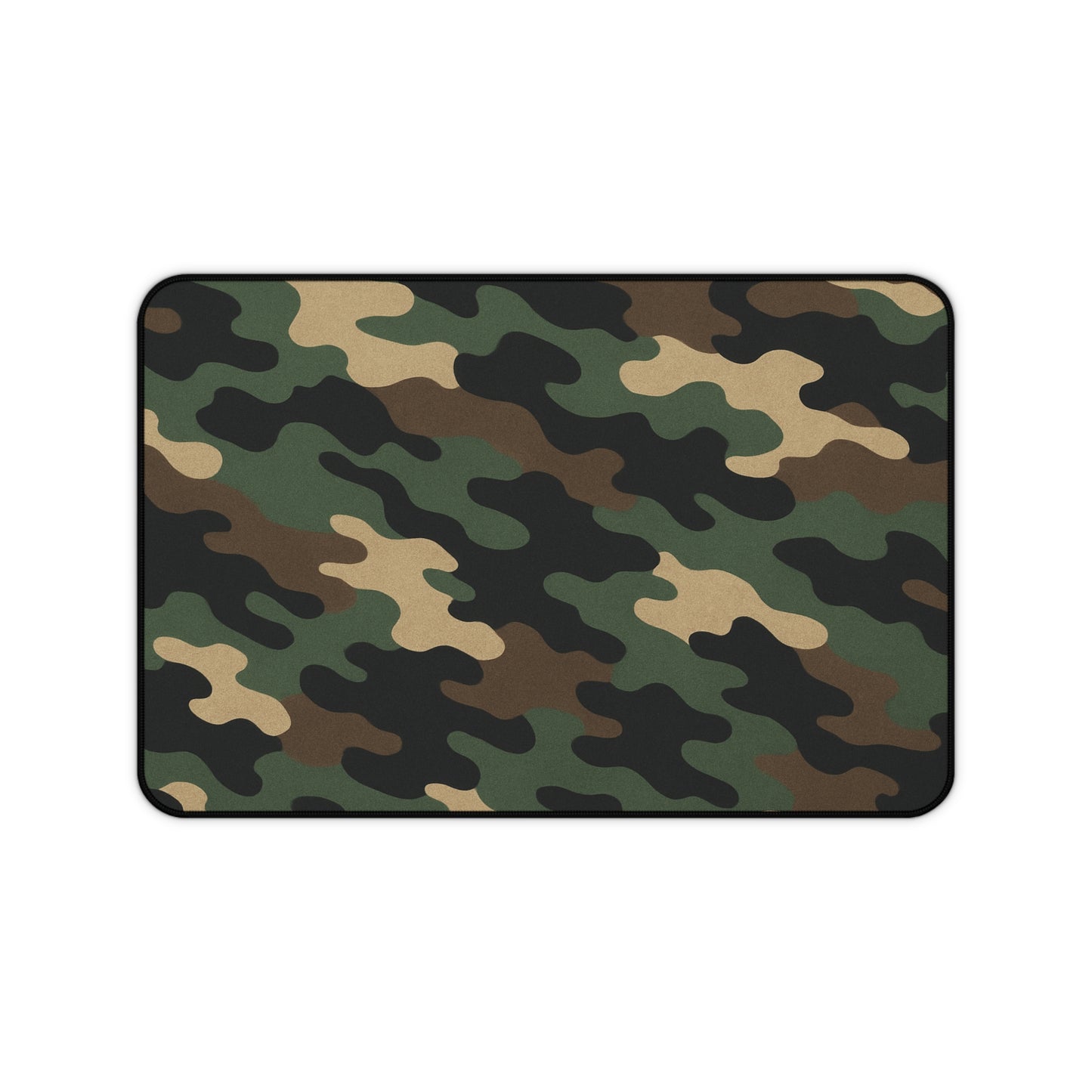 Large camouflage desk mat from Printify featuring a camouflage design, ideal for office and gaming setups.
