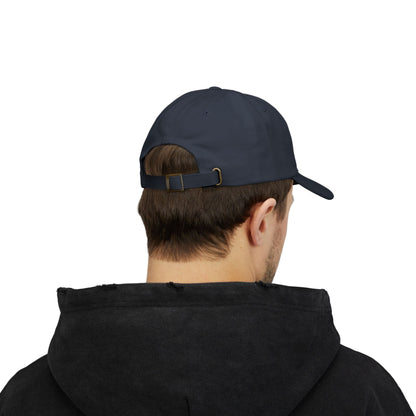 Dad Cap — "My anxiety has anxiety" Embroidered White Baseball Hat