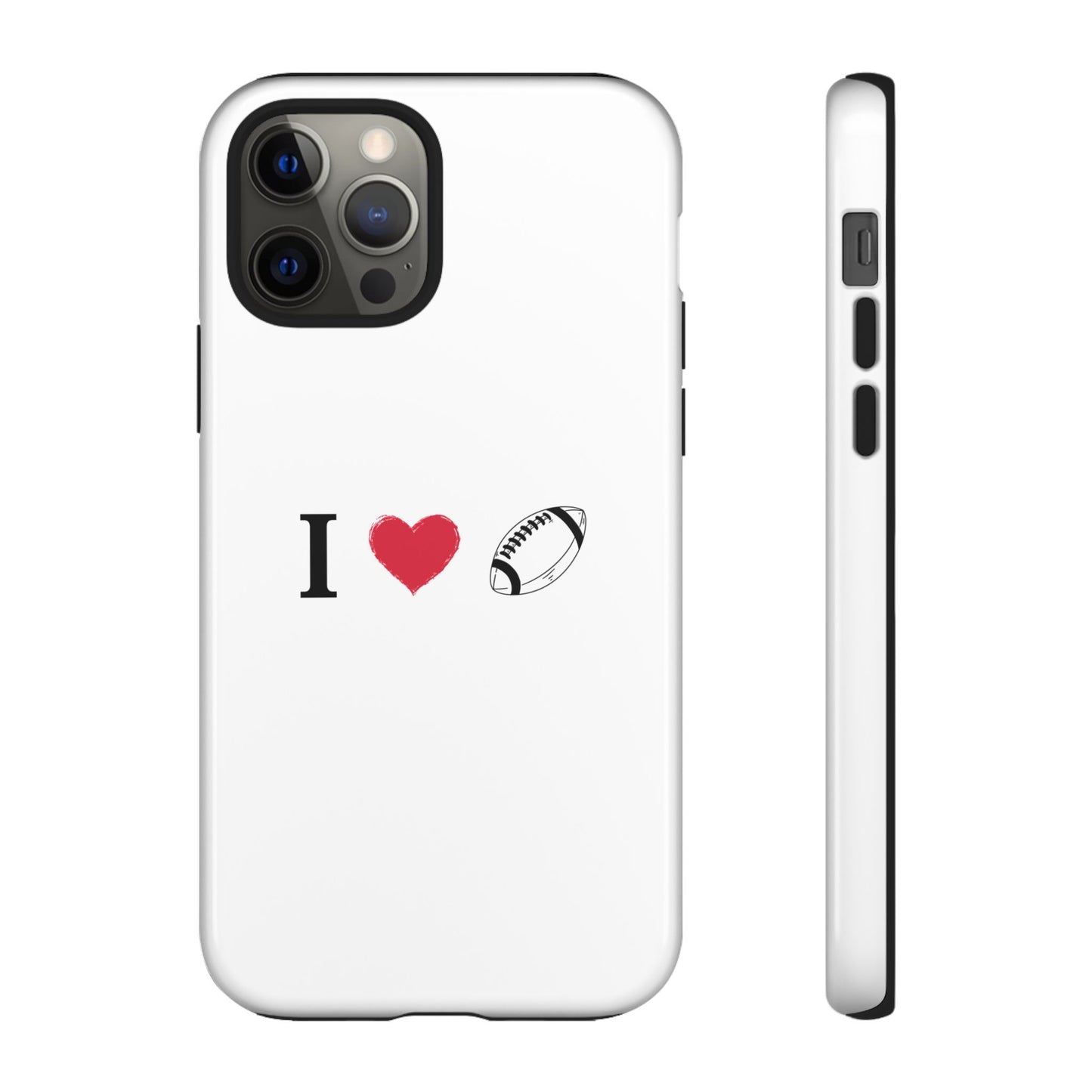 Football Love Phone Case - Tough Cases, Unique Sports Lover Gift, Personalized Cellphone Cover, Birthday Present, Sports Equipment - TRV
