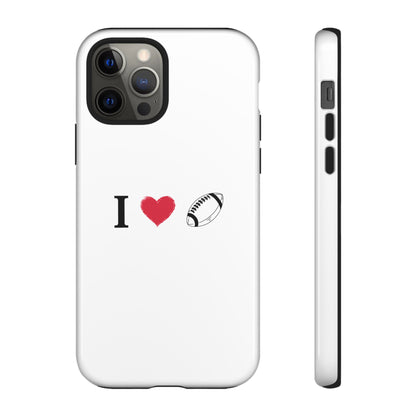 Football Love Phone Case - Tough Cases, Unique Sports Lover Gift, Personalized Cellphone Cover, Birthday Present, Sports Equipment - TRV