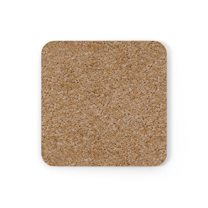Camo Round Cork-Back Coaster — Military Green Camouflage Drink Mat