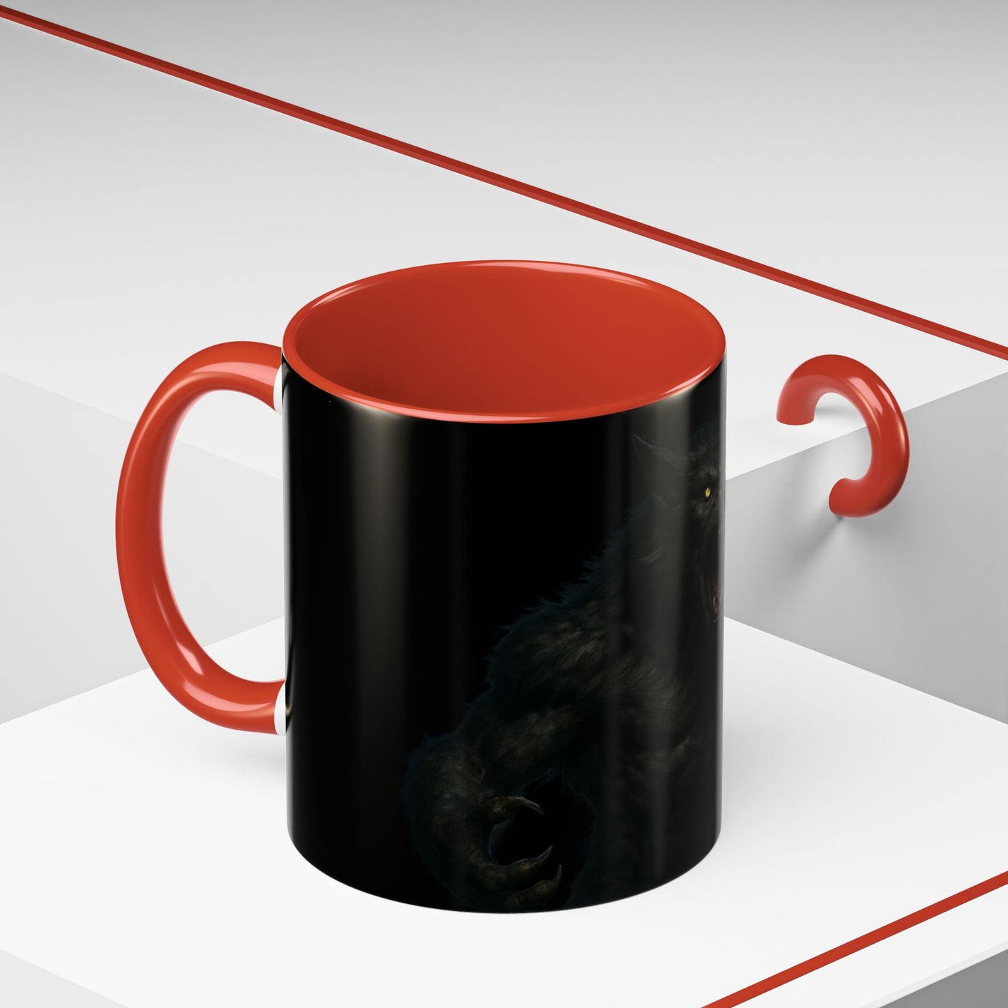 Howling Werewolf Coffee Mug - Perfect Gift for Horror Lovers, Wolf Enthusiasts, Halloween Decor, Unique Drinkware, Gothic Homeware