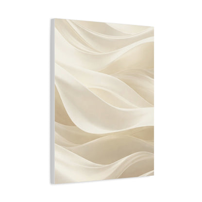 Neutral Abstract Wave Art Matte Canvas