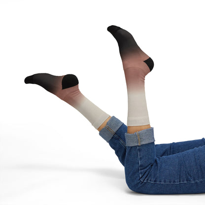 Neutral Ombre Gradient Socks | Sublimation Socks