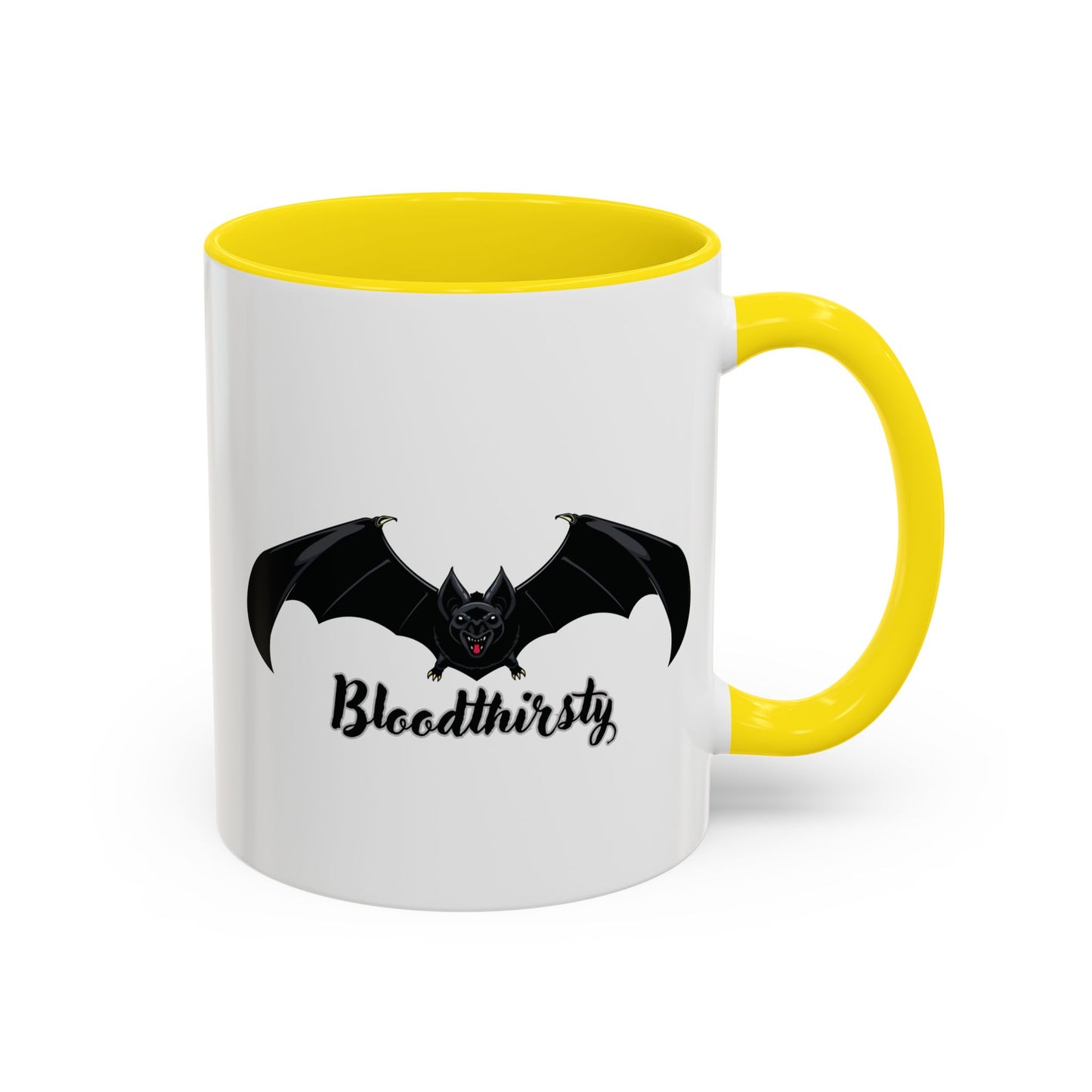 Bloodthirsty Bat Coffee Mug - Unique Halloween and Gothic Accents