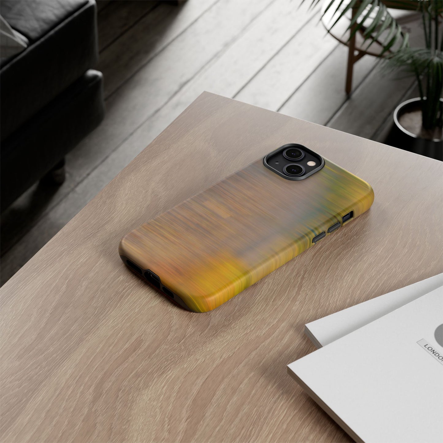 Autumn Blur Tough Phone Case — Fall Colors Protective iPhone Cover