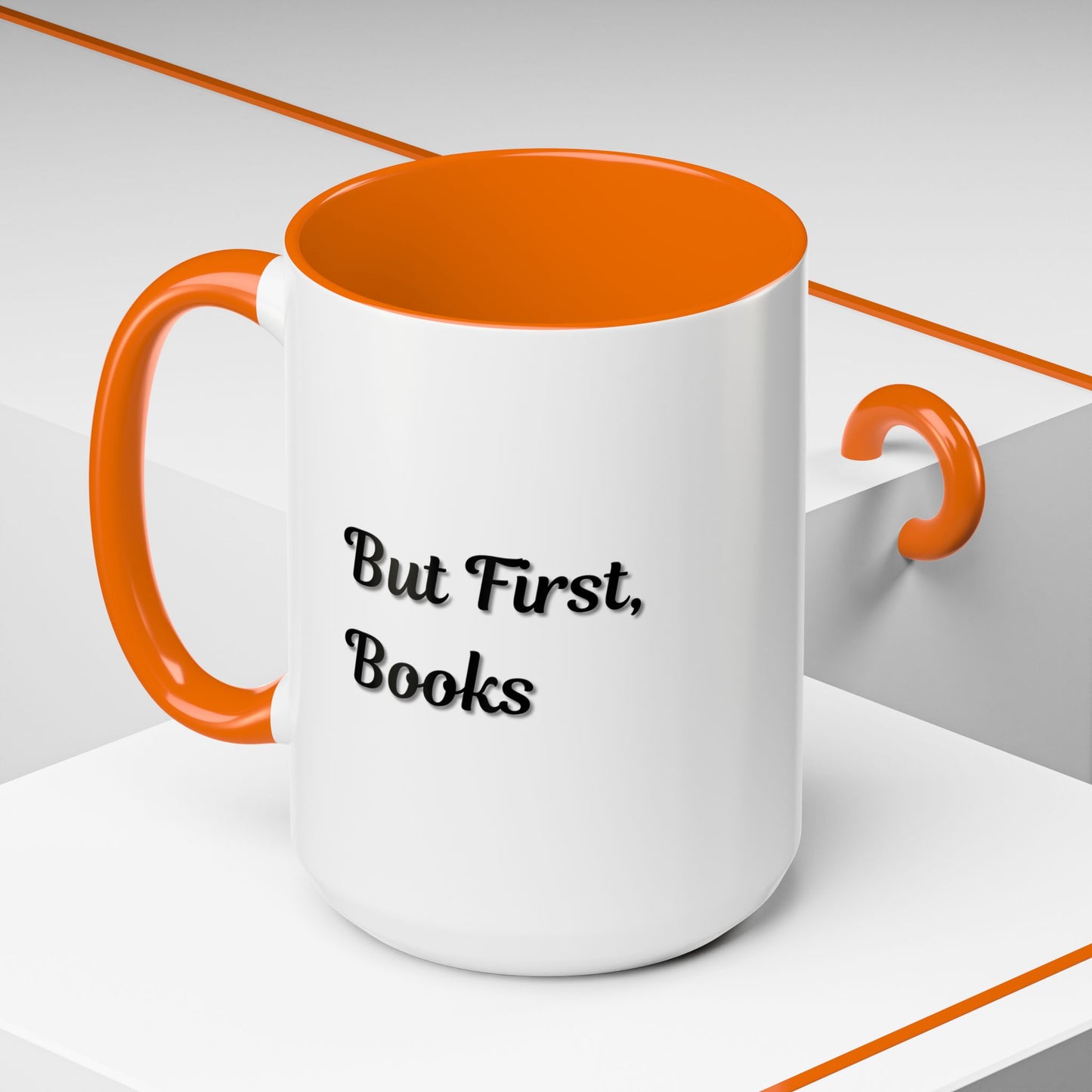 But First, Books Accent Coffee Mug - Perfect Gift for Book Lovers
