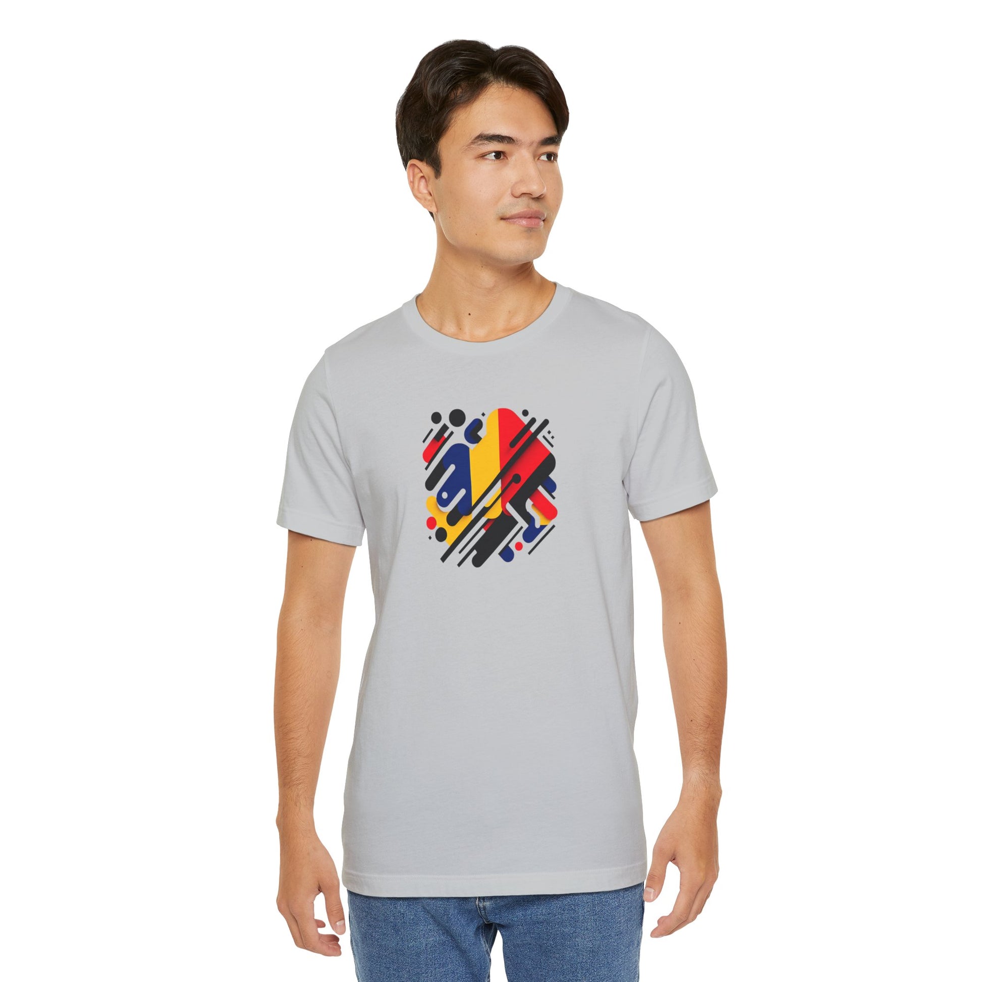 Artistic Heart Unisex Jersey Tee - Vibrant Graphic Tee, Casual Wear, Gift for Art Lovers, Birthday Surprise, Everyday Comfort - TRV