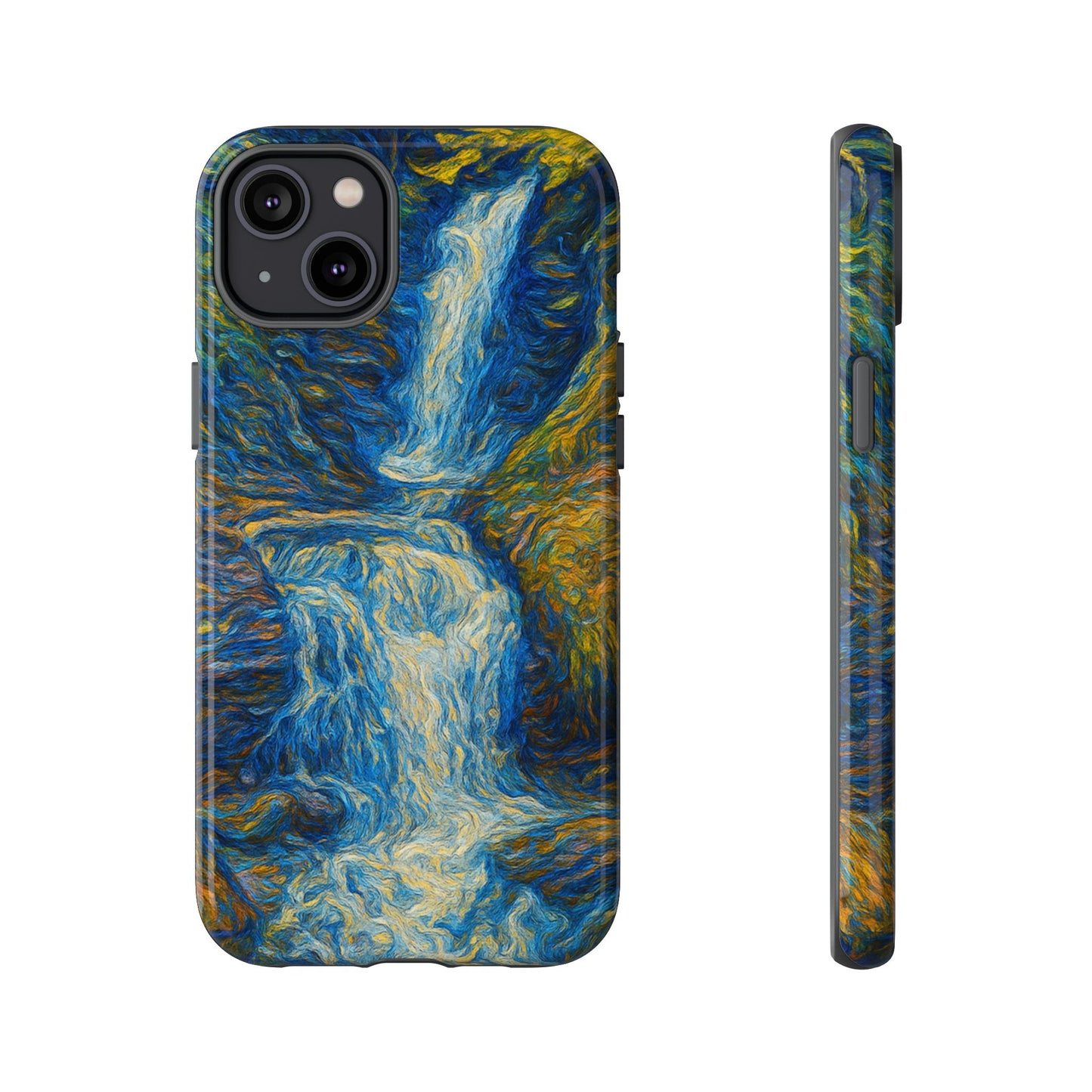 Artistic Phone Case - Waterfall Design, Unique Gift, Phone Accessory, Nature Lover, Original Artwork - TRV