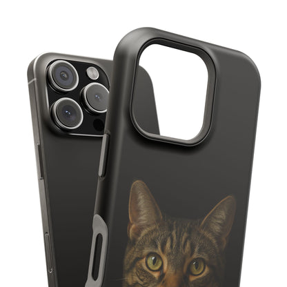 Magnetic Impact-Resistant Phone Case — Realistic Tabby Cat Portrait