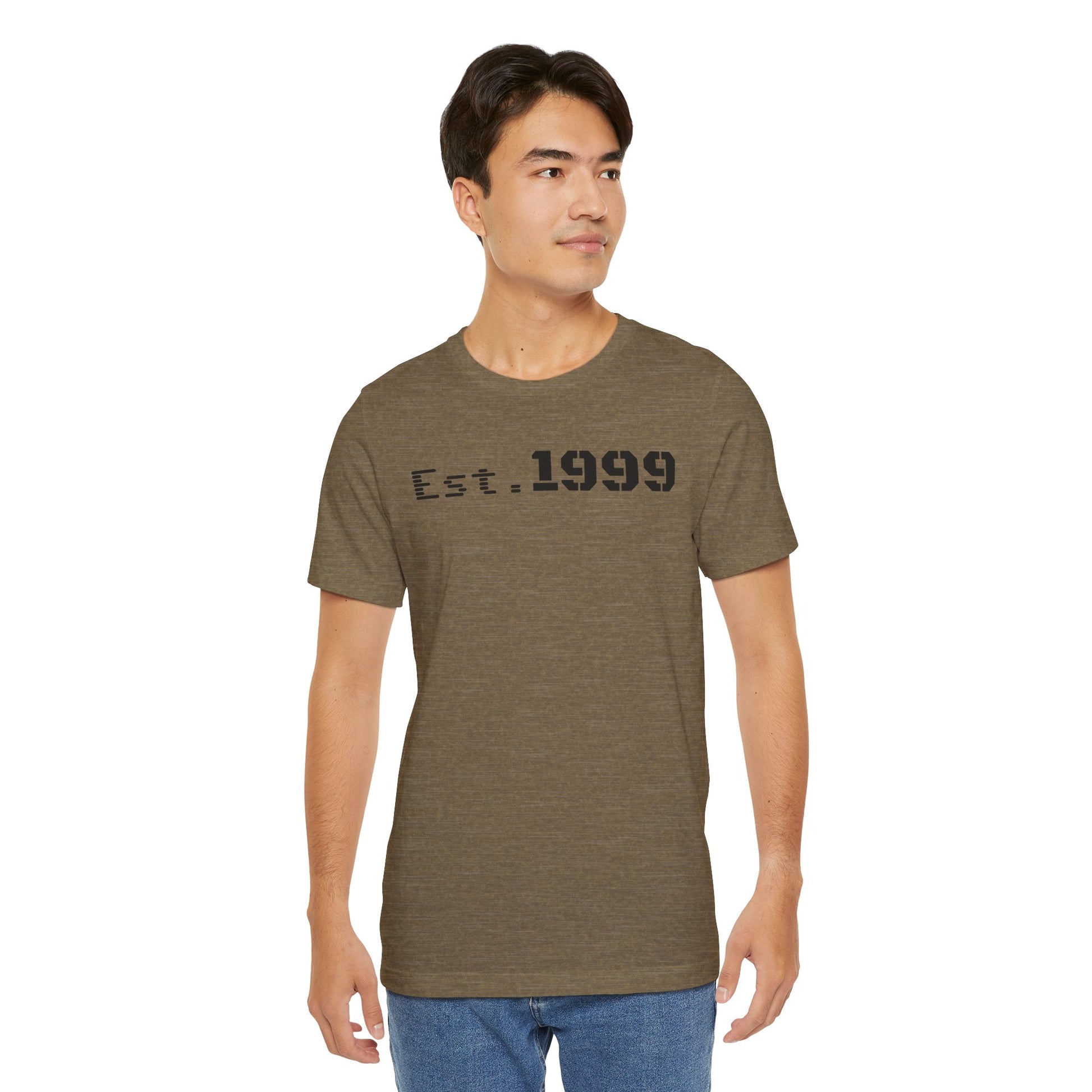 Established 1999 Unisex Tee | Vintage Birth Year Shirt, Casual Birthday Gift, Personalized Family Reunion Apparel, Retro Style [...] - TRV