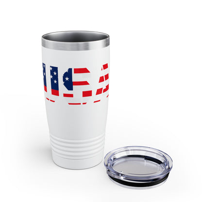 Patriotic Travel Tumbler, 20oz US Flag Design, Coffee Cup, Insulated Mug, USA Travel Mug, Perfect for Independence Day, Summer BBQs, [...]