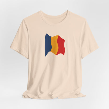 Romanian Flag Unisex Short Sleeve Tee, Casual Shirt, Travel T-Shirt, Gift for Romanians, Summer Outfit, Everyday Wear