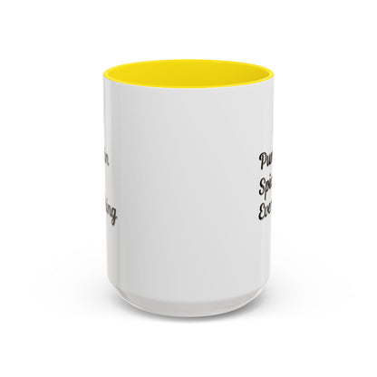 Pumpkin Spice Everything Accent Coffee Mug — Fall Seasonal 11/15oz