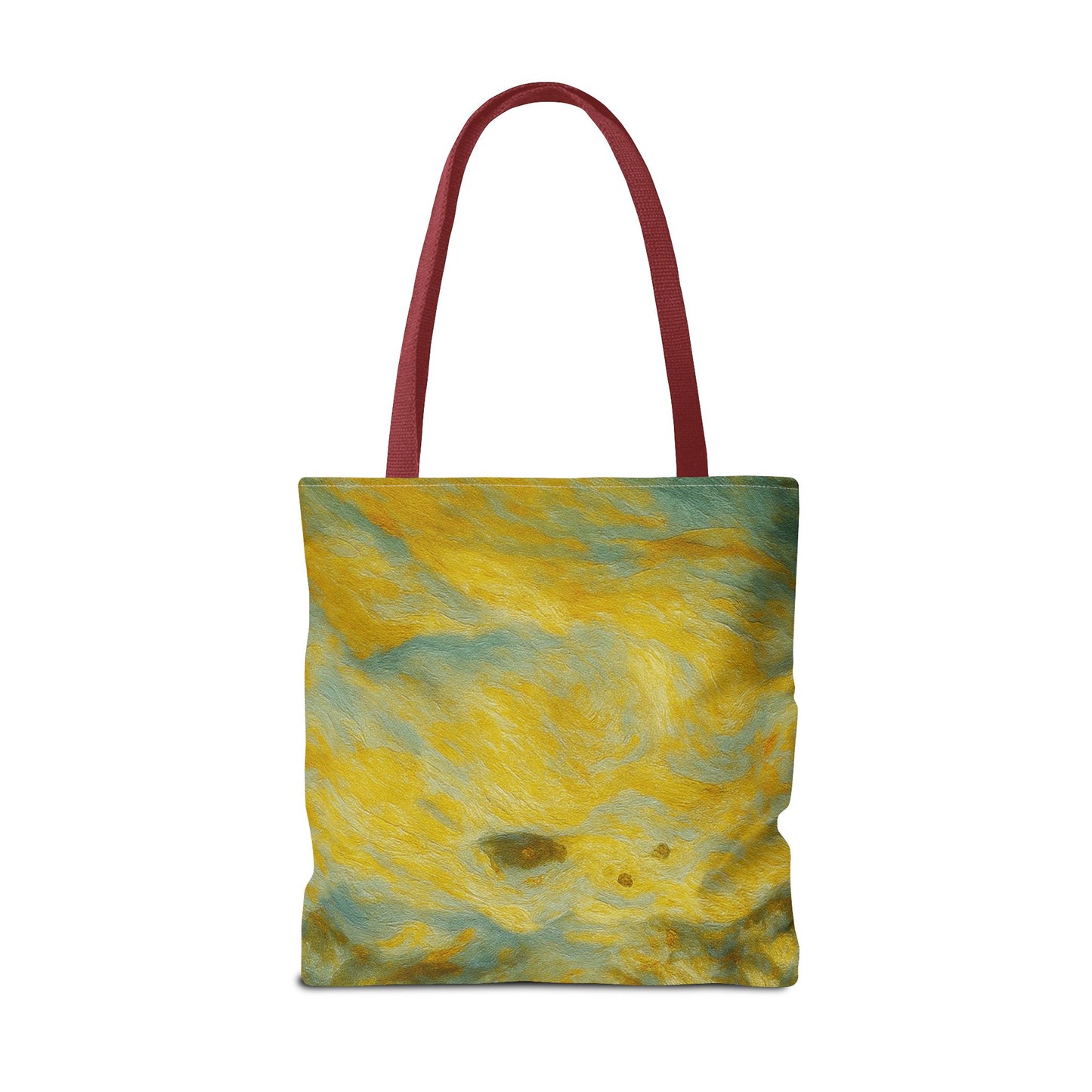 Eco-friendly canvas tote bag featuring artistic abstract design, perfect for beach or everyday use, by Printify.