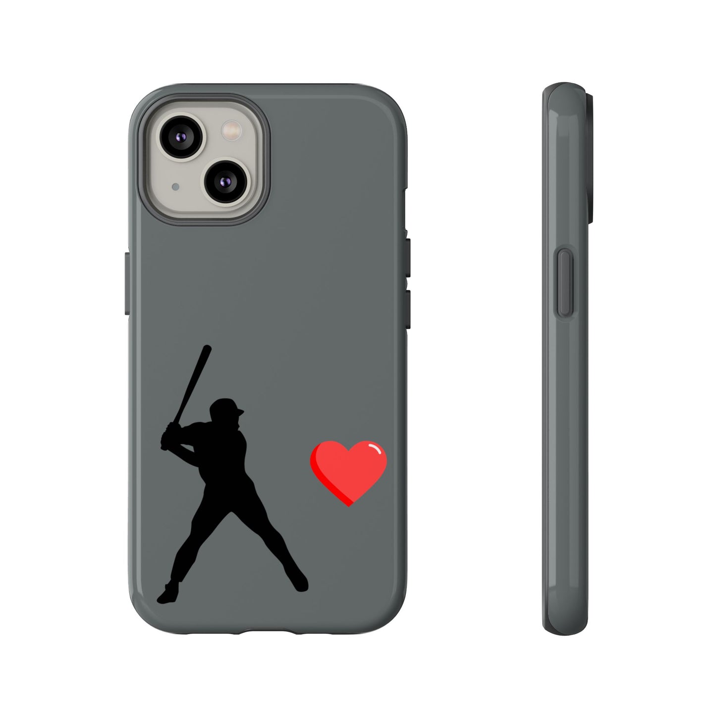 Printify Baseball Love phone case featuring sports-themed design, tough protection for sports fans and Father's Day gift.