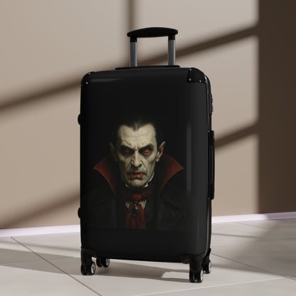 Vampire Portrait Carry-On Suitcase — Gothic Dracula Luggage for Halloween Travel
