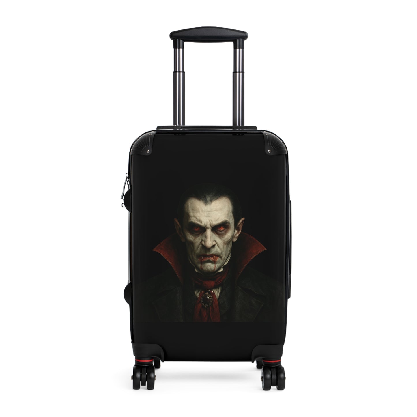 Vampire Portrait Carry-On Suitcase — Gothic Dracula Luggage for Halloween Travel