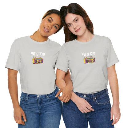 Retro Boombox Tee — 90s Kid Graphic T-Shirt