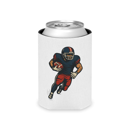 Football Player Can Cooler | Sports Fan Gift, Tailgate Accessories, Game Day Drink Holder, Party Favor, Football Party Decor