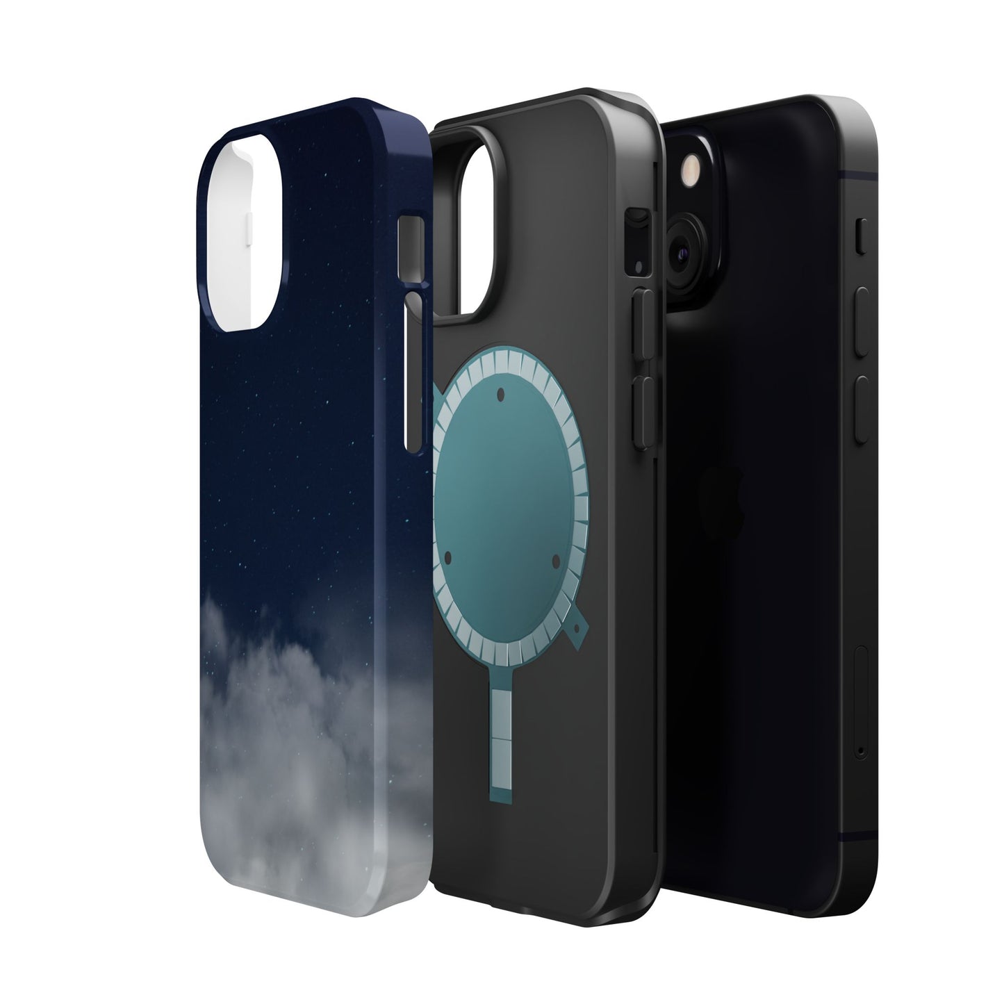 Night Sky Magnetic Impact-Resistant Phone Case — Foggy Cloud Design