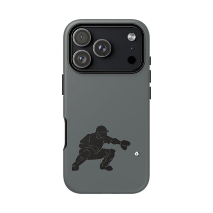 Printify baseball catcher phone case, tough protective cover with catcher design for various smartphone models.
