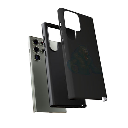 Werewolf Phone Case, Tough Cases, Black Panther Design, Gift for Animal Lovers, Phone Accessories, Fierce Phone Protection - TRV