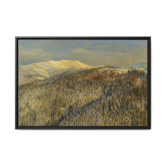 Framed Mountain Canvas Art, Perfect for Home Decor, Nature Wall Art, Gift for Nature Lovers, Cozy Atmosphere - TRV