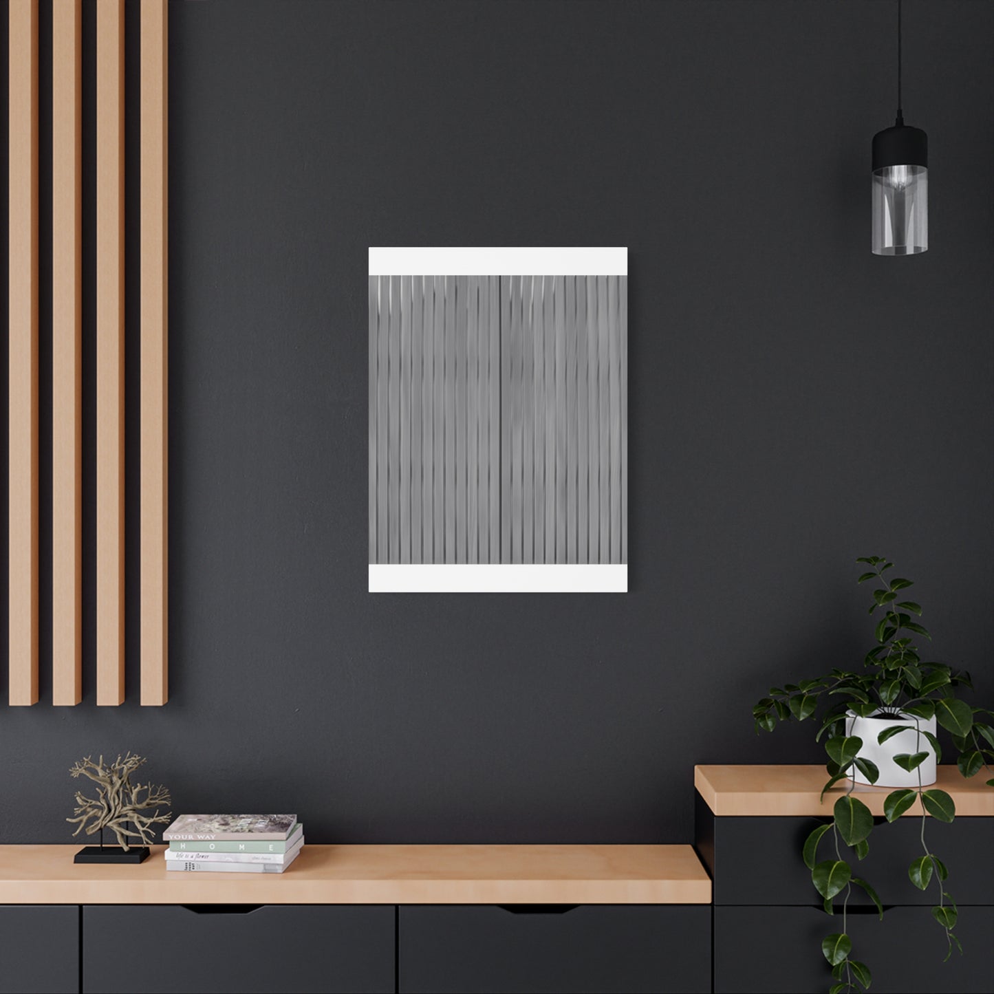 Modern Striped Canvas Art - 1.25" Stretched Wall Decor - TRV