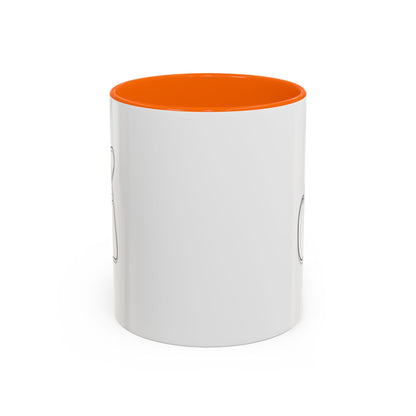 Minimal Korean finger heart accent mug by Printify, 11oz or 15oz ceramic coffee mug with simple design and comfortable handle.