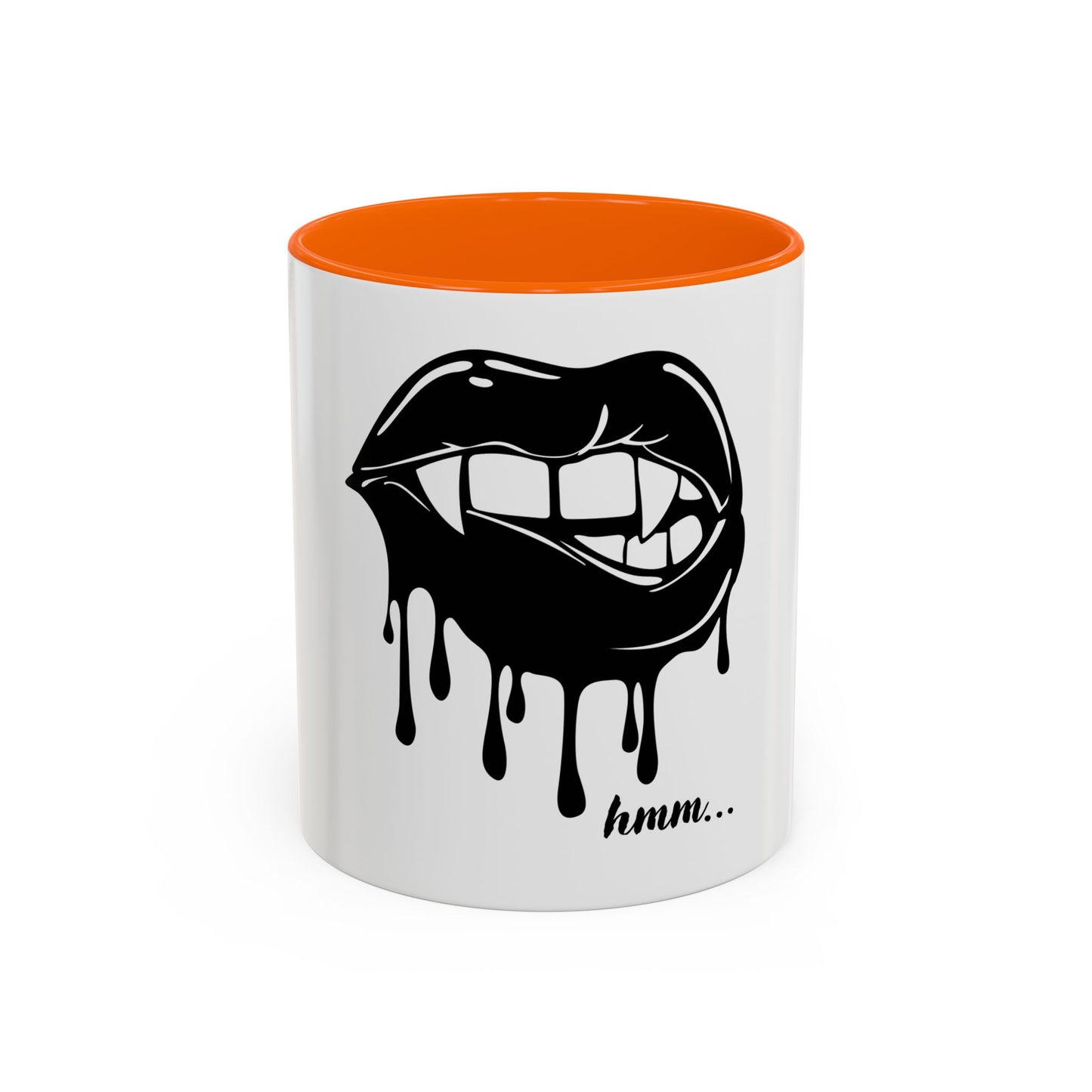 Vampire Lip Accent Coffee Mug - 11oz & 15oz - Unique Halloween Gift - TRV