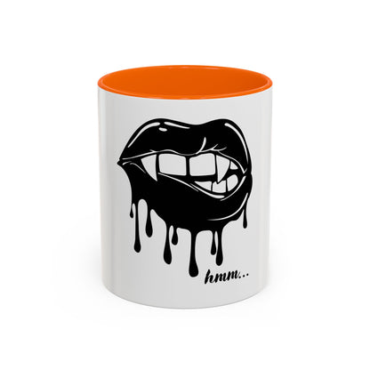 Vampire Lip Accent Coffee Mug - 11oz & 15oz - Unique Halloween Gift - TRV