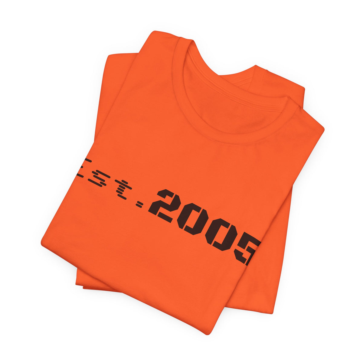White Est. 2005 Tee from Printify featuring a minimal anniversary year design, casual T-shirt for everyday wear.