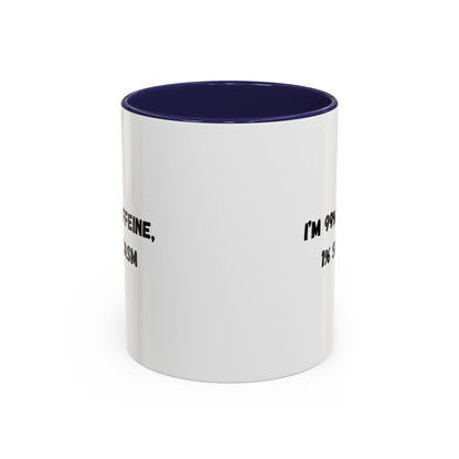 Sarcastic Coffee Mug - Funny Gift for Coffee Lovers, Black and White Accent Mug, Gift for Birthdays, Office Humor, Caffeine Enthusiasts