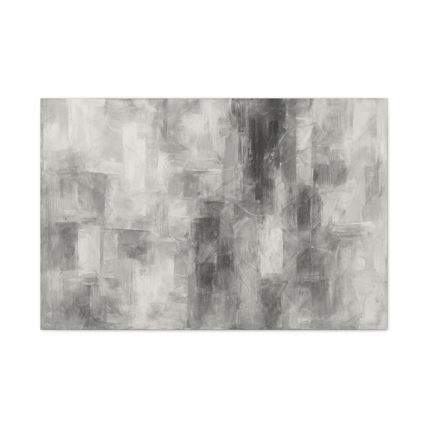 Abstract Grey Canvas Wall Art, Modern Home Decor, Minimalist Artwork, Living Room Accent, Contemporary Art Piece