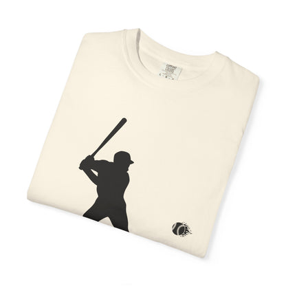 Unisex Baseball Silhouette Tee, Casual Wear, Sports Fan Apparel, Gift for Athletes, Summer Outing Outfit, Soft Cotton Shirt