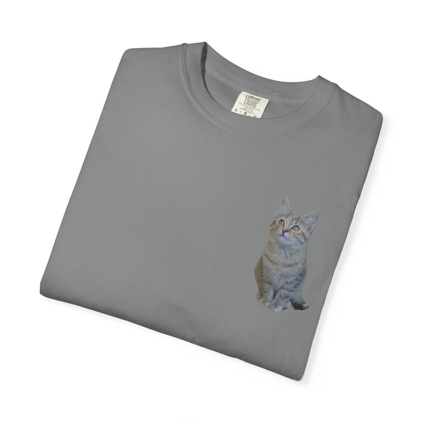 Whimsical Cat Pocket T-Shirt for Cat Lovers - TRV