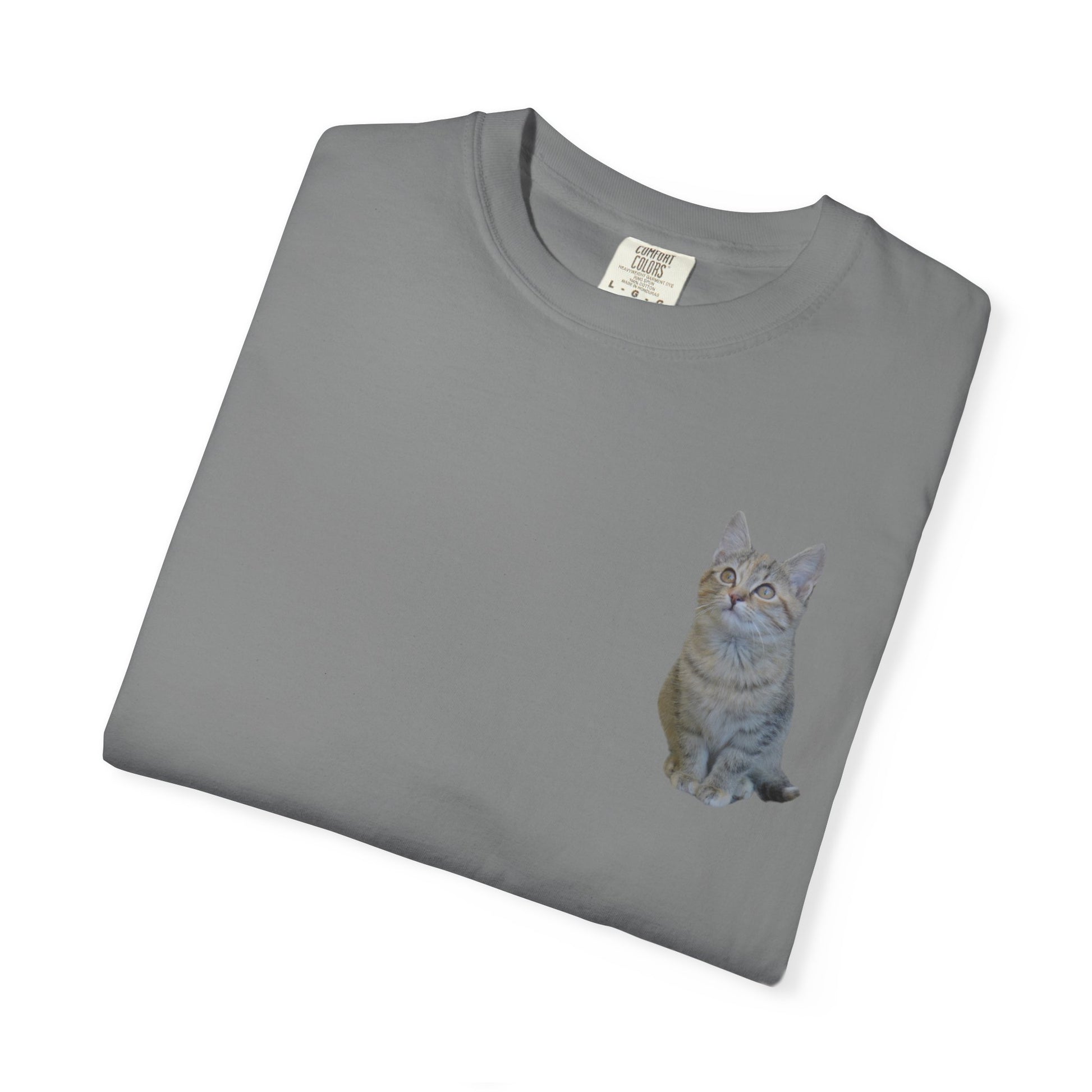Whimsical Cat Pocket T-Shirt for Cat Lovers - TRV