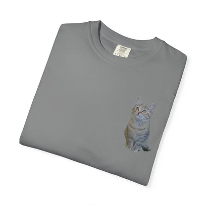 Whimsical Cat Pocket T-Shirt for Cat Lovers - TRV