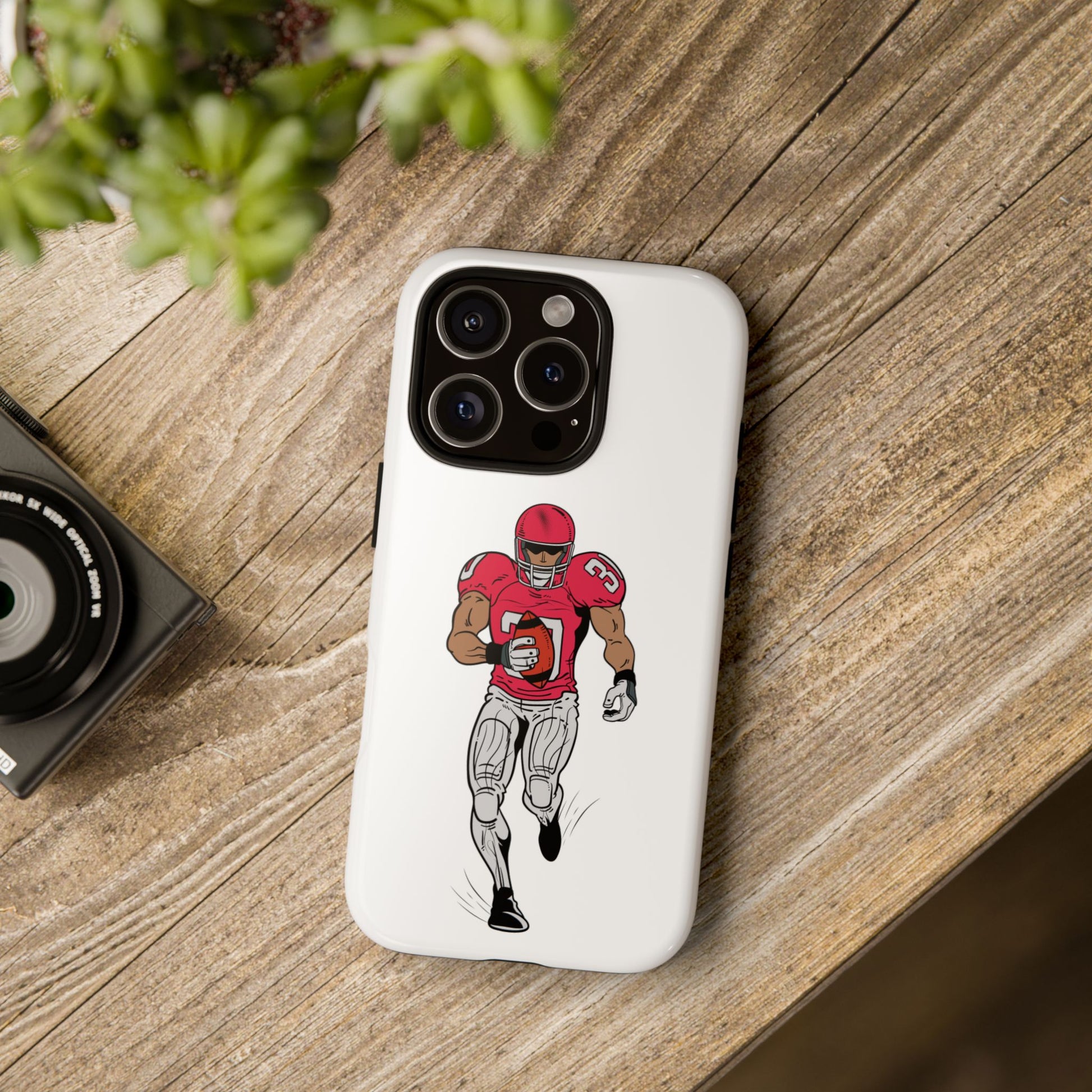 Football Player Tough Case, Sports Phone Cover, Athlete Gift, Tough Phone Case, Fall Sports, Football Lover's Accessory - TRV