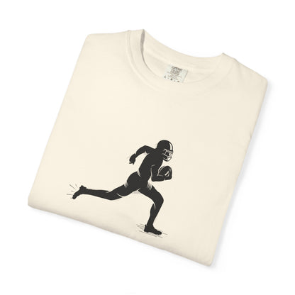 Football Player Graphic Unisex T-Shirt, Casual Sports Tee, Gift for Athletes, Workout Shirt, Everyday Wear, Unique Running Apparel